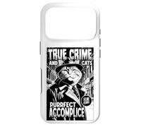 Carcasa para iPhone 17 Pro True Crime and Cats Purrfect Cómplice Funny Cat Lover