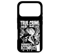 Carcasa para iPhone 17 Pro True Crime and Cats Purrfect Cómplice Funny Cat Lover