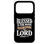 Carcasa para iPhone 17 Pro Trust The Lord Verso de la Biblia Bendito Cristiano