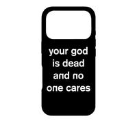 Carcasa para iPhone 17 Pro Tu Dios ha Muerto y a Nadie le Importa ateísmo gótico