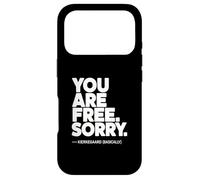 Carcasa para iPhone 17 Pro Tu Eres Libre Kierkegaard (Básicamente)
