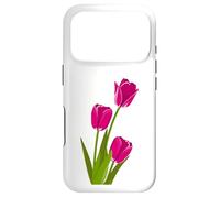 Carcasa para iPhone 17 Pro Tulipanes Rosados Hermosa Flor botánica