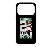 Carcasa para iPhone 17 Pro Turned 2 Years Like a Boss 2º Cumpleaños Bebé Niño Niña Niños