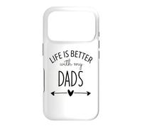 Carcasa para iPhone 17 Pro Two Dads Are Better Than One Dad Life is Better with My Dads