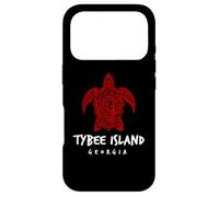 Carcasa para iPhone 17 Pro Tybee Island Georgia Tribal Sea Turtle Island Diseño
