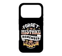 Carcasa para iPhone 17 Pro Typographic Forget The Mistake Remember The Lesson Retro