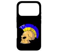 Carcasa para iPhone 17 Pro Ukraine Flag Color Mohawk Skull Supporter National Team