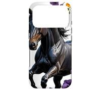 Carcasa para iPhone 17 Pro Un Caballo de Nueva Jersey rodeado de Flores violetas comunes 2