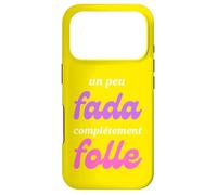 Carcasa para iPhone 17 Pro Un Peu Fada Complètement Folle Humour Femme Fille Cadeau