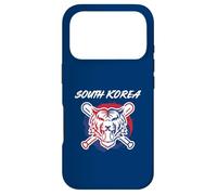 Carcasa para iPhone 17 Pro Un Tigre con Bates de béisbol Cruzados Orgullo de Corea del Sur