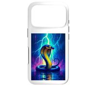 Carcasa para iPhone 17 Pro Una Cobra se eleva a través de un Rayo eléctrico en energía Brillante