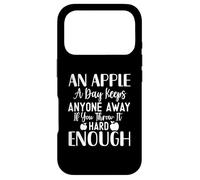 Carcasa para iPhone 17 Pro Una Manzana al día Mantiene a Cualquiera lejos si la lanzas lo Suficientemente Fuerte