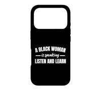 Carcasa para iPhone 17 Pro Una Mujer Negra Habla Escucha y aprende
