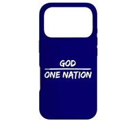 Carcasa para iPhone 17 Pro Una Nación Bajo Dios Patriótico Cristiano Americano EE.UU