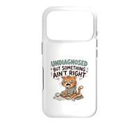 Carcasa para iPhone 17 Pro Undiagnosed But Something Ain't Right Grumpy Funny Cat