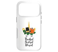 Carcasa para iPhone 17 Pro Unicornio Agradecido Bendecido Unicornio de Acción de Gracias