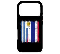 Carcasa para iPhone 17 Pro Uruguay Tailandia Media Bandera Raíces Uruguayas Tailandesas