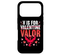 Carcasa para iPhone 17 Pro V Is For Valor Shirt Valentines Shirt For Boys Girl