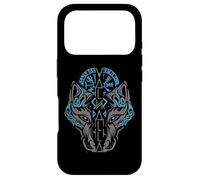 Carcasa para iPhone 17 Pro Valhalla Wolf Mask Odin Runes Norse Compass Viking