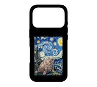 Carcasa para iPhone 17 Pro Van Gogh Starry Night Blob Fish Pintura Arte