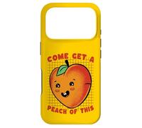 Carcasa para iPhone 17 Pro Ven a Obtener melocotón de Este Divertido Juego de Palabras de Frutas Kawaii