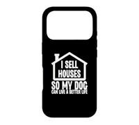 Carcasa para iPhone 17 Pro Vendo Casas para Que mi Perro Pueda Vivir una Vida Mejor Agente inmobiliario Divertido