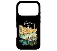 Carcasa para iPhone 17 Pro Venecia Góndola Italia Viaje Souvenir Acuarela
