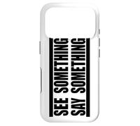 Carcasa para iPhone 17 Pro Ver Algo Decir Algo en Negro