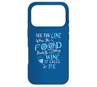 Carcasa para iPhone 17 Pro Ver la línea Donde la Comida se Encuentra con el Vino Que me Llama