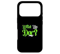 Carcasa para iPhone 17 Pro Verde Color What Up Doe? Gráfico Verde