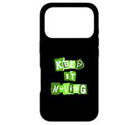 Carcasa para iPhone 17 Pro Verde Keep It Moving Gráfico Verde