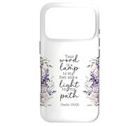 Carcasa para iPhone 17 Pro Versículo de la Biblia Tu Palabra Es Mi Lámpara Luz Mi Camino Salmo 119:105