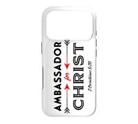 Carcasa para iPhone 17 Pro Verso de Las Escrituras Embajador para Cristo Lema religioso