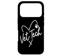 Carcasa para iPhone 17 Pro Vet Tech con Huella de corazón y Pata de Perro Técnico Veterinario