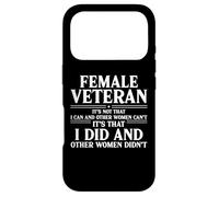 Carcasa para iPhone 17 Pro Veterana Que Hice y Otras Mujeres no lo hicieron mamá veterana de EE. UU