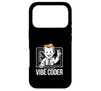 Carcasa para iPhone 17 Pro Vibe Coder Retro 1950s Programador Portátil Coding Estética