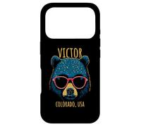 Carcasa para iPhone 17 Pro Victor Colorado USA Oso con Gafas de Sol diseño