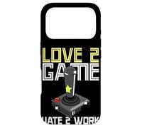 Carcasa para iPhone 17 Pro Vieja Escuela Adulto Gamer Amor 2 Juego Odio 2 Trabajo