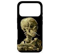 Carcasa para iPhone 17 Pro Vincent Van Gogh Calavera fumando Cigarrillo Esqueleto Artístico