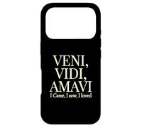 Carcasa para iPhone 17 Pro Vine, Vi, me encantó | Veni, Vidi, Amavi White Design