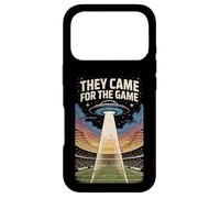 Carcasa para iPhone 17 Pro Vinieron para El Juego UFO Football Alien Invasion Stadium