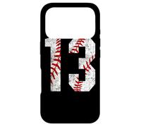 Carcasa para iPhone 17 Pro Vintage Baseball Mom #13 Jersey Baseball Jugador Favorito