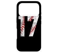 Carcasa para iPhone 17 Pro Vintage Béisbol Mamá #17 Jersey Béisbol Número 17