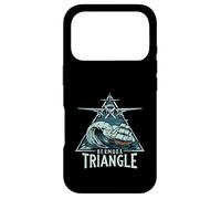 Carcasa para iPhone 17 Pro Vintage Bermuda Triangle Mystery Plane Ship Wave Graphic