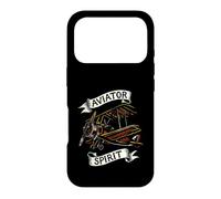 Carcasa para iPhone 17 Pro Vintage Biplane Aviator Spirit Retro Airplane Pilot
