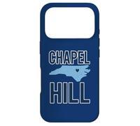 Carcasa para iPhone 17 Pro Vintage Chapel Hill Carolina del Norte Mapa con un corazón