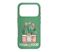 Carcasa para iPhone 17 Pro Vintage Focus On The Good Wildflower Camera Happy Thoughts