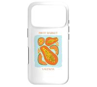 Carcasa para iPhone 17 Pro Vintage Fruit Papaya Flower Botanical Cottagecore Fruit