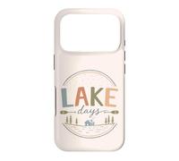 Carcasa para iPhone 17 Pro Vintage Junto al Lago cabaña Paddle Fin de Semana Ambiente del Lago
