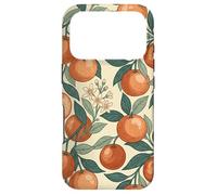 Carcasa para iPhone 17 Pro Vintage Orange Fruit and Blossom Botanical Pattern